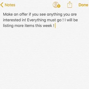 Make an offer if you see something you like !